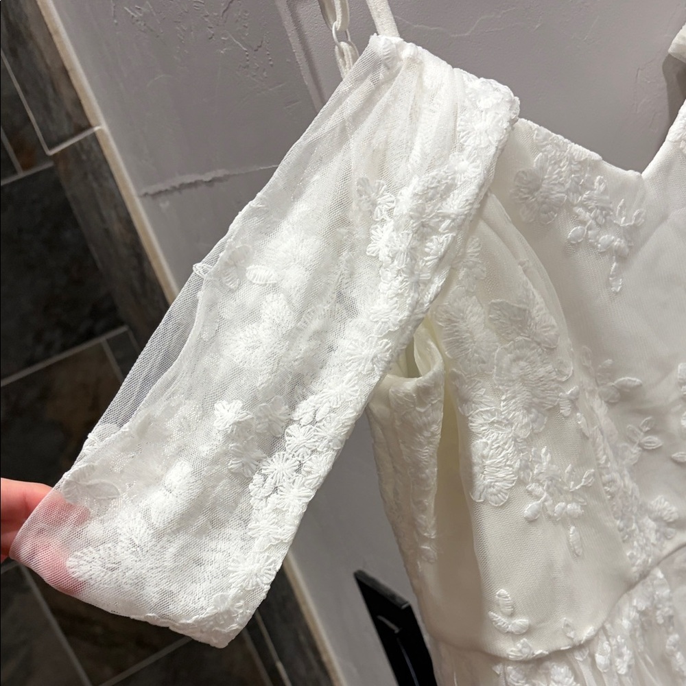 JJs House White Lace Mini Dress - Picture 4 of 6